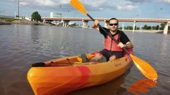 Kayaking at the Boathouse District in OKC