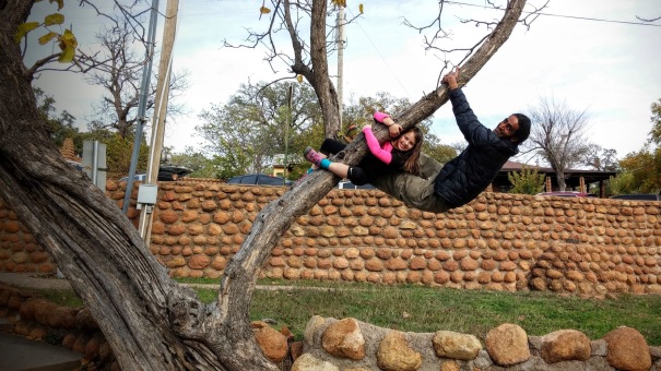 More tree climbing in Medicine Park