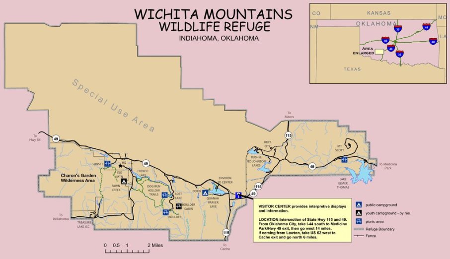Wichita Mountains Wildlife Refuge - Maplets