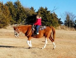 First horse ride at Draper Lake