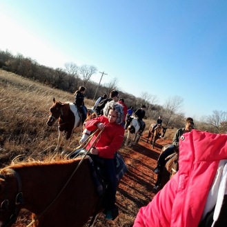 Riding horses on New Year's Day